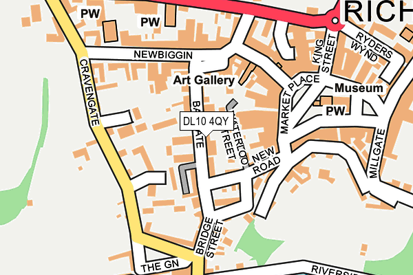 DL10 4QY map - OS OpenMap – Local (Ordnance Survey) DL10 4QY map - OS OpenMap – Local (Ordnance Survey)