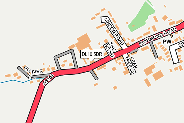 DL10 5DR map - OS OpenMap – Local (Ordnance Survey) DL10 5DR map - OS OpenMap – Local (Ordnance Survey)
