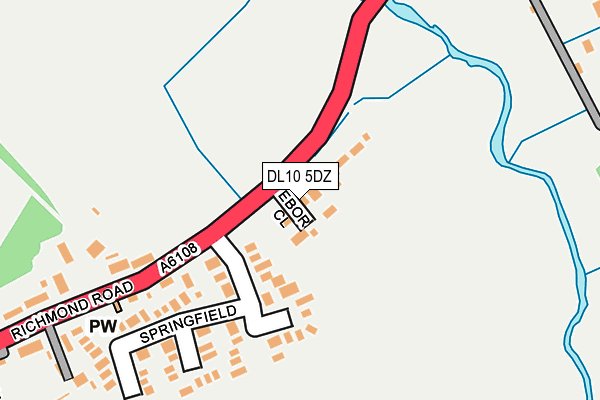 DL10 5DZ map - OS OpenMap – Local (Ordnance Survey) DL10 5DZ map - OS OpenMap – Local (Ordnance Survey)