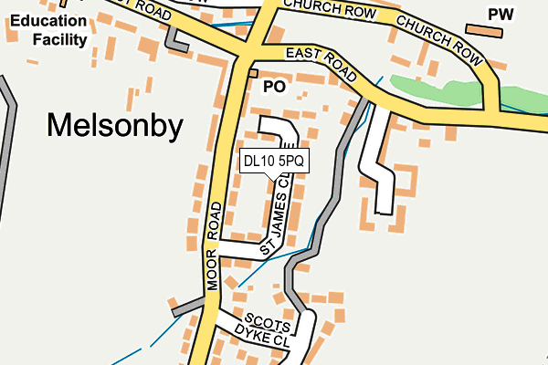 DL10 5PQ map - OS OpenMap – Local (Ordnance Survey) DL10 5PQ map - OS OpenMap – Local (Ordnance Survey)