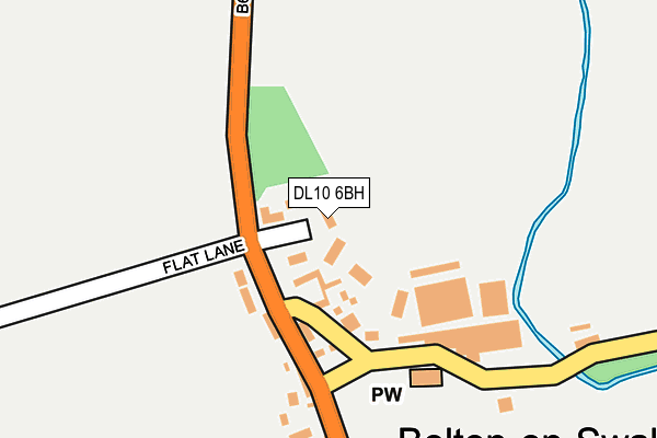 DL10 6BH map - OS OpenMap – Local (Ordnance Survey) DL10 6BH map - OS OpenMap – Local (Ordnance Survey)