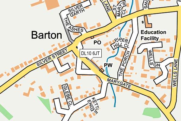 DL10 6JT map - OS OpenMap – Local (Ordnance Survey) DL10 6JT map - OS OpenMap – Local (Ordnance Survey)