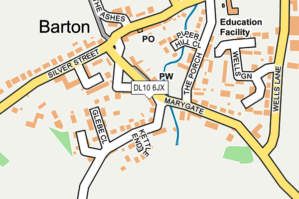 DL10 6JX map - OS OpenMap – Local (Ordnance Survey) DL10 6JX map - OS OpenMap – Local (Ordnance Survey)