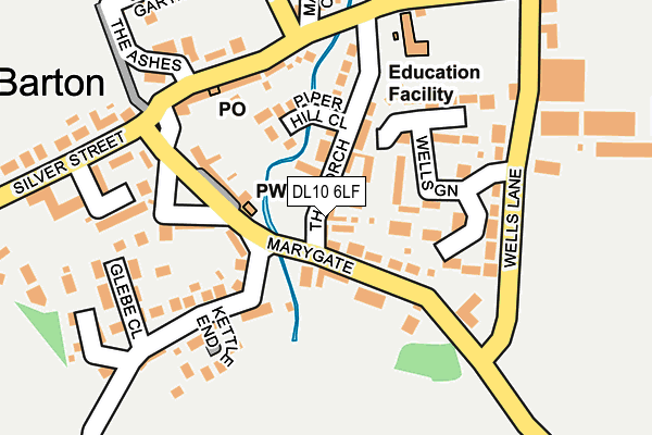 DL10 6LF map - OS OpenMap – Local (Ordnance Survey) DL10 6LF map - OS OpenMap – Local (Ordnance Survey)