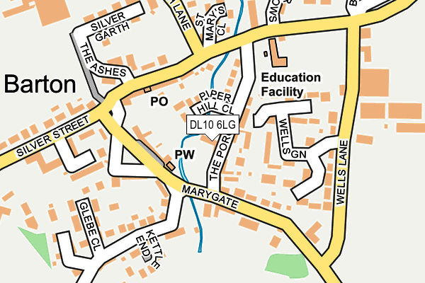 DL10 6LG map - OS OpenMap – Local (Ordnance Survey) DL10 6LG map - OS OpenMap – Local (Ordnance Survey)