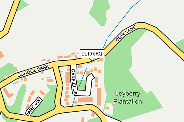 DL10 6RQ map - OS OpenMap – Local (Ordnance Survey) DL10 6RQ map - OS OpenMap – Local (Ordnance Survey)