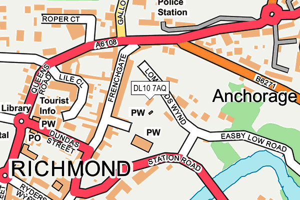 DL10 7AQ map - OS OpenMap – Local (Ordnance Survey) DL10 7AQ map - OS OpenMap – Local (Ordnance Survey)