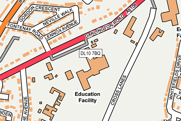DL10 7BQ map - OS OpenMap – Local (Ordnance Survey) DL10 7BQ map - OS OpenMap – Local (Ordnance Survey)
