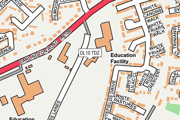 DL10 7DZ map - OS OpenMap – Local (Ordnance Survey) DL10 7DZ map - OS OpenMap – Local (Ordnance Survey)