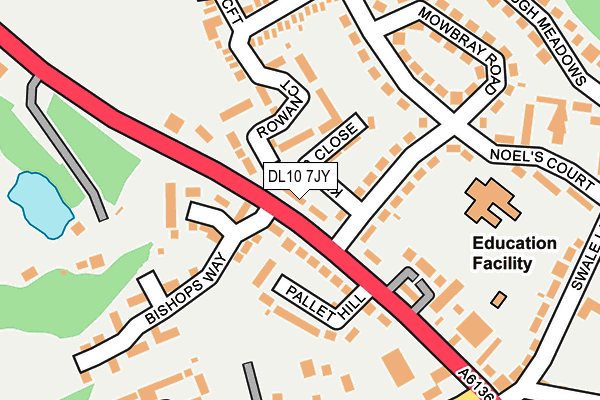 DL10 7JY map - OS OpenMap – Local (Ordnance Survey) DL10 7JY map - OS OpenMap – Local (Ordnance Survey)