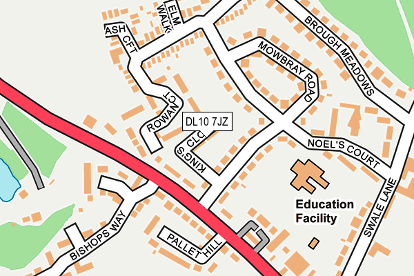 DL10 7JZ map - OS OpenMap – Local (Ordnance Survey) DL10 7JZ map - OS OpenMap – Local (Ordnance Survey)