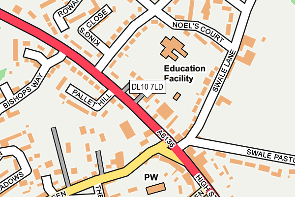DL10 7LD map - OS OpenMap – Local (Ordnance Survey) DL10 7LD map - OS OpenMap – Local (Ordnance Survey)