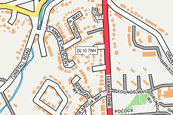 DL10 7NH map - OS OpenMap – Local (Ordnance Survey) DL10 7NH map - OS OpenMap – Local (Ordnance Survey)