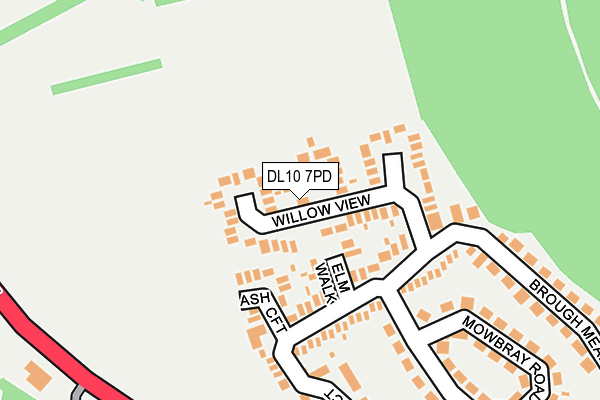 DL10 7PD map - OS OpenMap – Local (Ordnance Survey) DL10 7PD map - OS OpenMap – Local (Ordnance Survey)