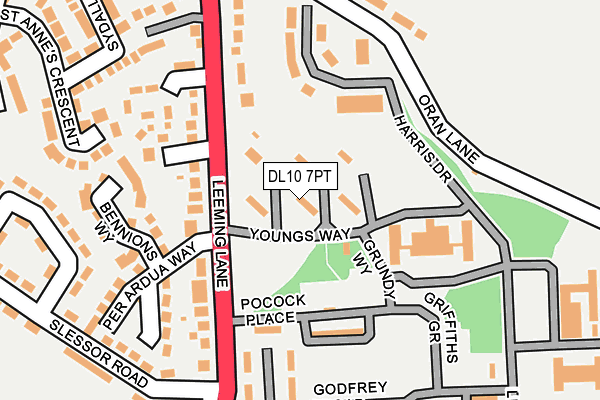 DL10 7PT map - OS OpenMap – Local (Ordnance Survey) DL10 7PT map - OS OpenMap – Local (Ordnance Survey)