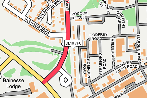 DL10 7PU map - OS OpenMap – Local (Ordnance Survey) DL10 7PU map - OS OpenMap – Local (Ordnance Survey)