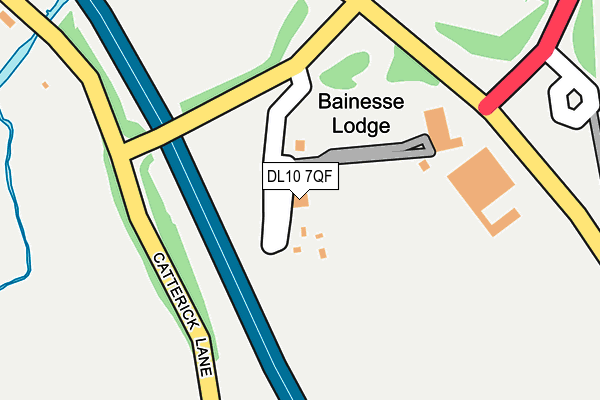 DL10 7QF map - OS OpenMap – Local (Ordnance Survey) DL10 7QF map - OS OpenMap – Local (Ordnance Survey)