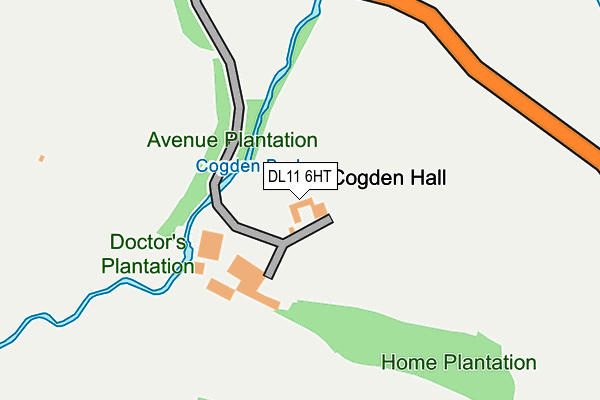 DL11 6HT map - OS OpenMap – Local (Ordnance Survey) DL11 6HT map - OS OpenMap – Local (Ordnance Survey)