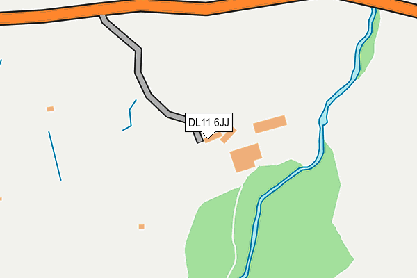 DL11 6JJ map - OS OpenMap – Local (Ordnance Survey) DL11 6JJ map - OS OpenMap – Local (Ordnance Survey)