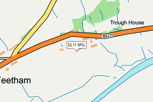 DL11 6PQ map - OS OpenMap – Local (Ordnance Survey) DL11 6PQ map - OS OpenMap – Local (Ordnance Survey)
