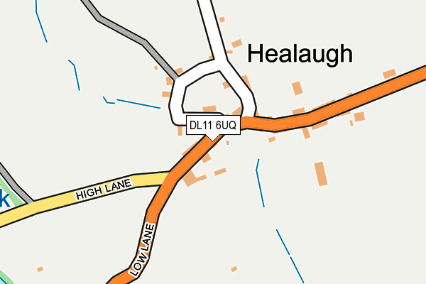 DL11 6UQ map - OS OpenMap – Local (Ordnance Survey) DL11 6UQ map - OS OpenMap – Local (Ordnance Survey)