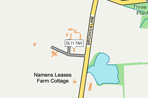 DL11 7AH map - OS OpenMap – Local (Ordnance Survey) DL11 7AH map - OS OpenMap – Local (Ordnance Survey)