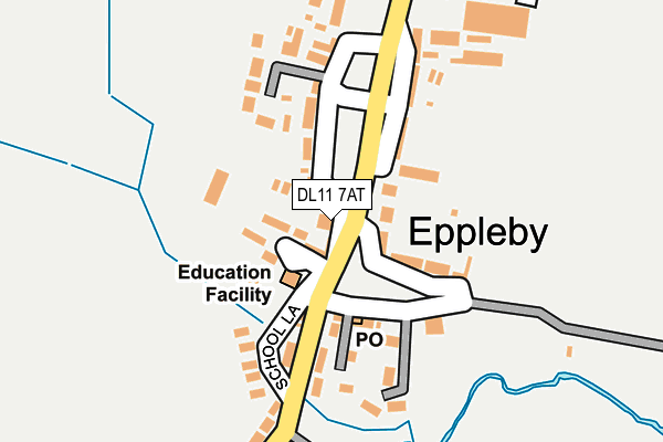DL11 7AT map - OS OpenMap – Local (Ordnance Survey) DL11 7AT map - OS OpenMap – Local (Ordnance Survey)