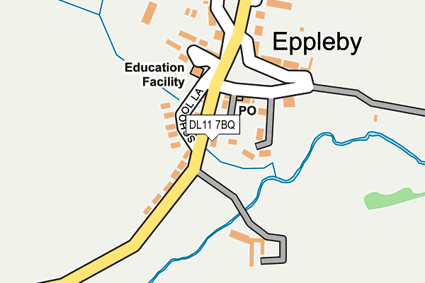 DL11 7BQ map - OS OpenMap – Local (Ordnance Survey) DL11 7BQ map - OS OpenMap – Local (Ordnance Survey)