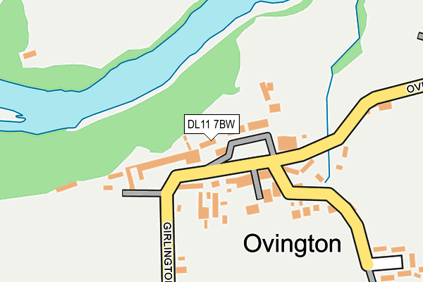 DL11 7BW map - OS OpenMap – Local (Ordnance Survey) DL11 7BW map - OS OpenMap – Local (Ordnance Survey)