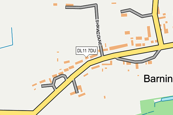 DL11 7DU map - OS OpenMap – Local (Ordnance Survey) DL11 7DU map - OS OpenMap – Local (Ordnance Survey)