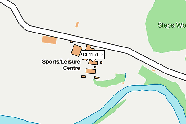DL11 7LD map - OS OpenMap – Local (Ordnance Survey) DL11 7LD map - OS OpenMap – Local (Ordnance Survey)