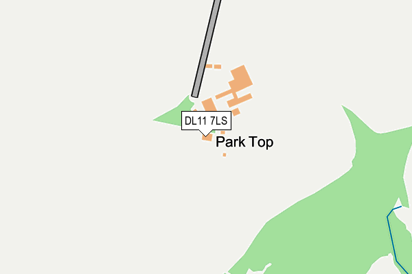 DL11 7LS map - OS OpenMap – Local (Ordnance Survey) DL11 7LS map - OS OpenMap – Local (Ordnance Survey)