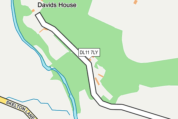 DL11 7LY map - OS OpenMap – Local (Ordnance Survey) DL11 7LY map - OS OpenMap – Local (Ordnance Survey)