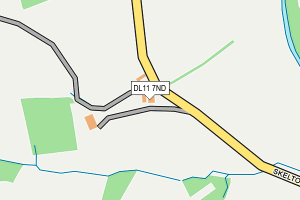 DL11 7ND map - OS OpenMap – Local (Ordnance Survey) DL11 7ND map - OS OpenMap – Local (Ordnance Survey)