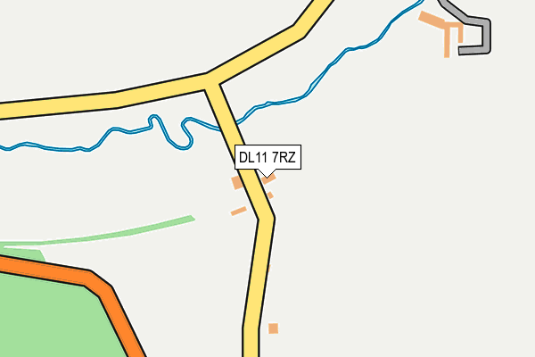 DL11 7RZ map - OS OpenMap – Local (Ordnance Survey) DL11 7RZ map - OS OpenMap – Local (Ordnance Survey)