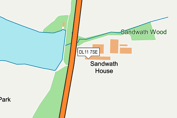 DL11 7SE map - OS OpenMap – Local (Ordnance Survey) DL11 7SE map - OS OpenMap – Local (Ordnance Survey)