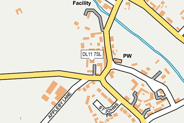 DL11 7SL map - OS OpenMap – Local (Ordnance Survey) DL11 7SL map - OS OpenMap – Local (Ordnance Survey)