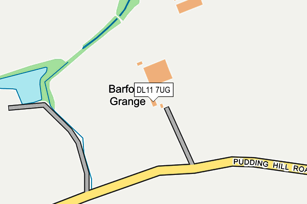 DL11 7UG map - OS OpenMap – Local (Ordnance Survey) DL11 7UG map - OS OpenMap – Local (Ordnance Survey)