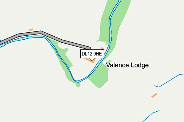 DL12 0HE map - OS OpenMap – Local (Ordnance Survey) DL12 0HE map - OS OpenMap – Local (Ordnance Survey)