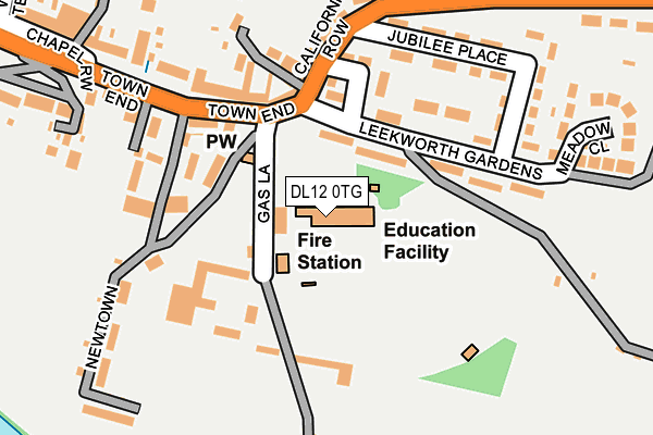 DL12 0TG map - OS OpenMap – Local (Ordnance Survey) DL12 0TG map - OS OpenMap – Local (Ordnance Survey)