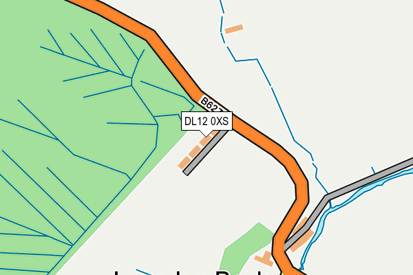 DL12 0XS map - OS OpenMap – Local (Ordnance Survey) DL12 0XS map - OS OpenMap – Local (Ordnance Survey)