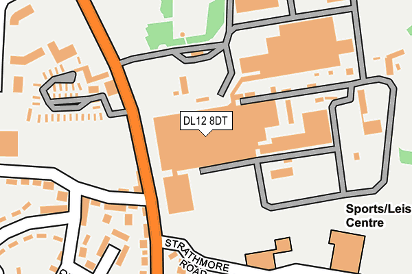 DL12 8DT map - OS OpenMap – Local (Ordnance Survey) DL12 8DT map - OS OpenMap – Local (Ordnance Survey)