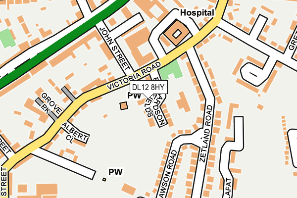 DL12 8HY map - OS OpenMap – Local (Ordnance Survey) DL12 8HY map - OS OpenMap – Local (Ordnance Survey)