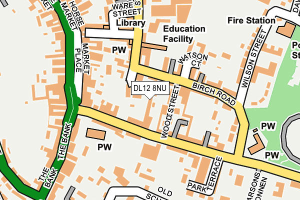 DL12 8NU map - OS OpenMap – Local (Ordnance Survey) DL12 8NU map - OS OpenMap – Local (Ordnance Survey)