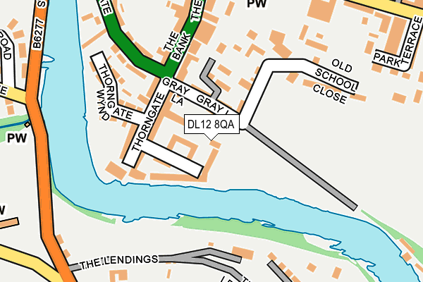 DL12 8QA map - OS OpenMap – Local (Ordnance Survey) DL12 8QA map - OS OpenMap – Local (Ordnance Survey)