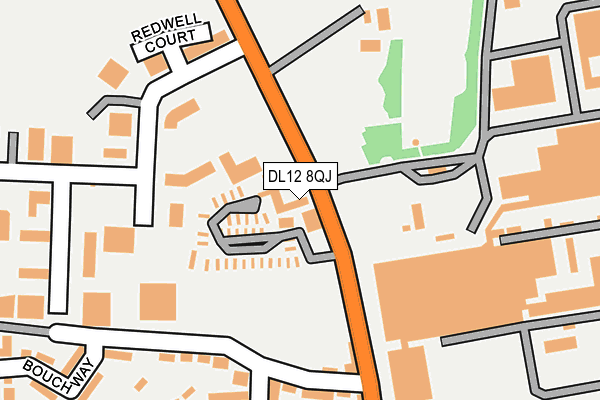 DL12 8QJ map - OS OpenMap – Local (Ordnance Survey) DL12 8QJ map - OS OpenMap – Local (Ordnance Survey)