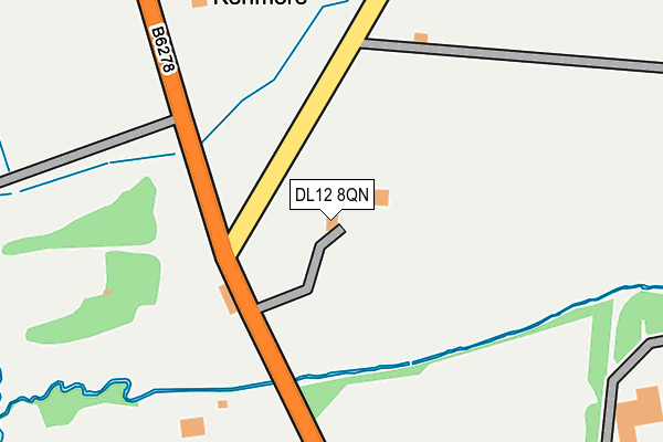 DL12 8QN map - OS OpenMap – Local (Ordnance Survey)