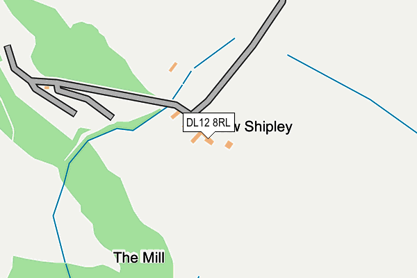 DL12 8RL map - OS OpenMap – Local (Ordnance Survey) DL12 8RL map - OS OpenMap – Local (Ordnance Survey)