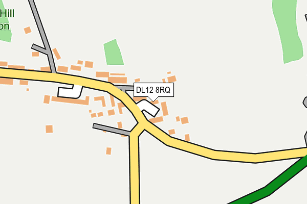 DL12 8RQ map - OS OpenMap – Local (Ordnance Survey) DL12 8RQ map - OS OpenMap – Local (Ordnance Survey)
