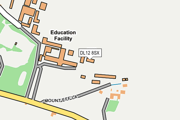 DL12 8SX map - OS OpenMap – Local (Ordnance Survey) DL12 8SX map - OS OpenMap – Local (Ordnance Survey)